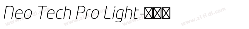 Neo Tech Pro Light字体转换